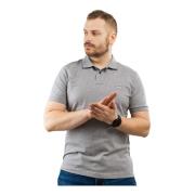 Heren Polo Shirt Grijs Katoen Hugo Boss , Gray , Heren