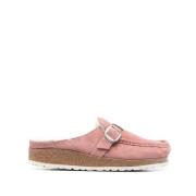 Roze Shearling Mules Birkenstock , Pink , Dames