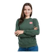 Vintage Dames Sweatshirt Deep Patina Fjällräven , Green , Dames