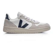 Beige Leren Sneakers V-10 Veja , Beige , Heren