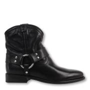 Leren Enkellaarsjes Bronx , Black , Dames