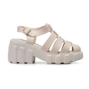 Beige Flex Sandalen Stijlvol Model Melissa , Beige , Dames