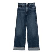 Palazzo Style Jeans Agolde , Blue , Dames