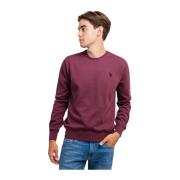 Heren Trui Eh33-259 Bordeaux Ronde Hals 100% Katoen U.s. Polo Assn. , ...