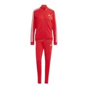 Rode 3-Stripes Trainingspak voor Vrouwen Adidas , Red , Dames