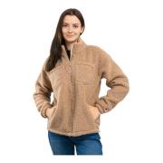 Dames Fleece Pullover Champion , Brown , Dames