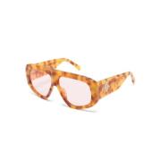 Attico57 C4 SUN Sunglasses Linda Farrow , Brown , Dames