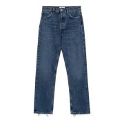 Regular Fit Denim Jeans Agolde , Blue , Dames