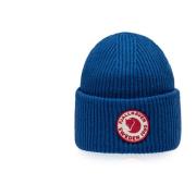 Alpine Wool Logo Beanie Fjällräven , Blue , Heren