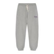 Sweatpants met logo Palm Angels , Gray , Dames