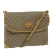 Pre-owned Leather gucci-bags Gucci Vintage , Beige , Dames