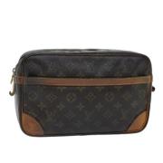 Pre-owned Canvas clutches Louis Vuitton Vintage , Brown , Dames