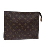 Pre-owned Canvas pouches Louis Vuitton Vintage , Brown , Dames