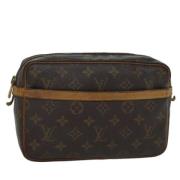 Pre-owned Canvas clutches Louis Vuitton Vintage , Brown , Dames