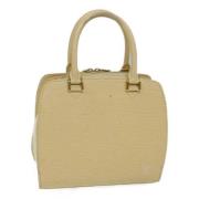 Pre-owned Leather handbags Louis Vuitton Vintage , Beige , Dames