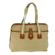 Pre-owned Canvas totes Louis Vuitton Vintage , Beige , Dames