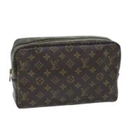 Pre-owned Canvas clutches Louis Vuitton Vintage , Brown , Dames