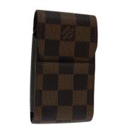 Pre-owned Canvas pouches Louis Vuitton Vintage , Brown , Dames