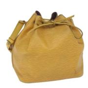 Pre-owned Leather shoulder-bags Louis Vuitton Vintage , Yellow , Dames