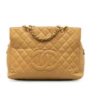 Pre-owned Leather chanel-bags Chanel Vintage , Brown , Dames