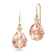 Peach Morganite Oorbellen Julie Sandlau , Pink , Dames