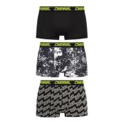 Driepak boxershorts Diesel , Black , Heren