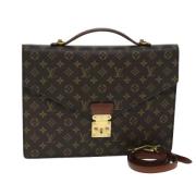 Pre-owned Canvas handbags Louis Vuitton Vintage , Brown , Dames