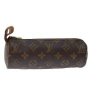 Pre-owned Canvas pouches Louis Vuitton Vintage , Brown , Dames