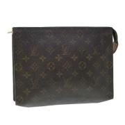 Pre-owned Canvas pouches Louis Vuitton Vintage , Brown , Dames