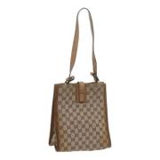 Pre-owned Canvas gucci-bags Gucci Vintage , Beige , Dames