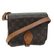 Pre-owned Canvas shoulder-bags Louis Vuitton Vintage , Brown , Dames