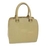 Pre-owned Leather handbags Louis Vuitton Vintage , Beige , Dames