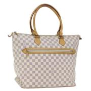 Pre-owned Canvas shoulder-bags Louis Vuitton Vintage , White , Dames