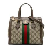 Pre-owned Small GG Supreme Ophidia Schoudertas Gucci Vintage , Brown ,...