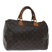 Pre-owned Canvas handbags Louis Vuitton Vintage , Brown , Dames