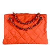 Pre-owned Canvas chanel-bags Chanel Vintage , Orange , Dames