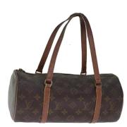 Pre-owned Canvas handbags Louis Vuitton Vintage , Brown , Dames