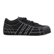 Zwarte Canvas Lage Sneakers Y-3 , Black , Unisex