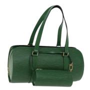 Pre-owned Leather handbags Louis Vuitton Vintage , Green , Dames