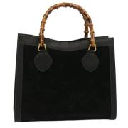 Pre-owned Suede handbags Gucci Vintage , Black , Dames