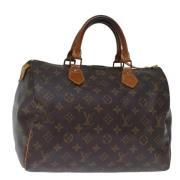 Pre-owned Canvas handbags Louis Vuitton Vintage , Brown , Dames