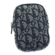 Pre-owned Canvas pouches Dior Vintage , Blue , Dames