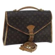 Pre-owned Canvas handbags Louis Vuitton Vintage , Brown , Dames