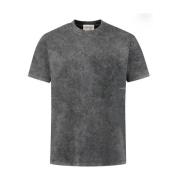 Crewneck Loose Fit T-shirt Korte Mouw Pure Path , Gray , Heren