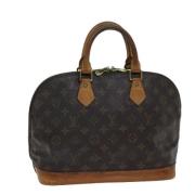 Pre-owned Canvas handbags Louis Vuitton Vintage , Brown , Dames