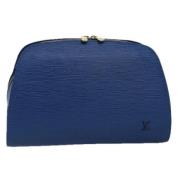 Pre-owned Leather pouches Louis Vuitton Vintage , Blue , Dames