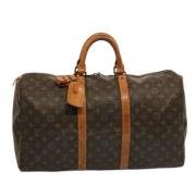 Pre-owned Canvas travel-bags Louis Vuitton Vintage , Brown , Dames