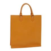 Pre-owned Leather handbags Louis Vuitton Vintage , Orange , Dames