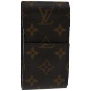 Pre-owned Canvas pouches Louis Vuitton Vintage , Brown , Dames