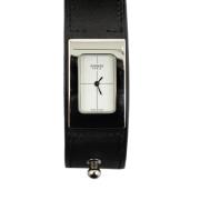 Pre-owned Leather watches Hermès Vintage , Gray , Dames